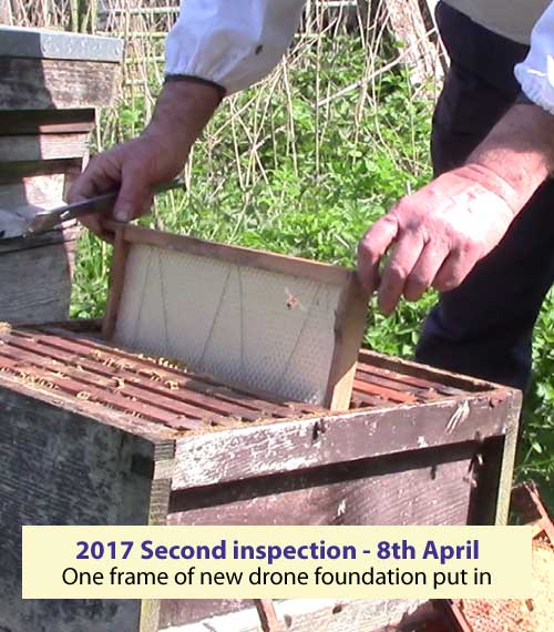 Second inspection 8 April 2017 - drone foundation put in